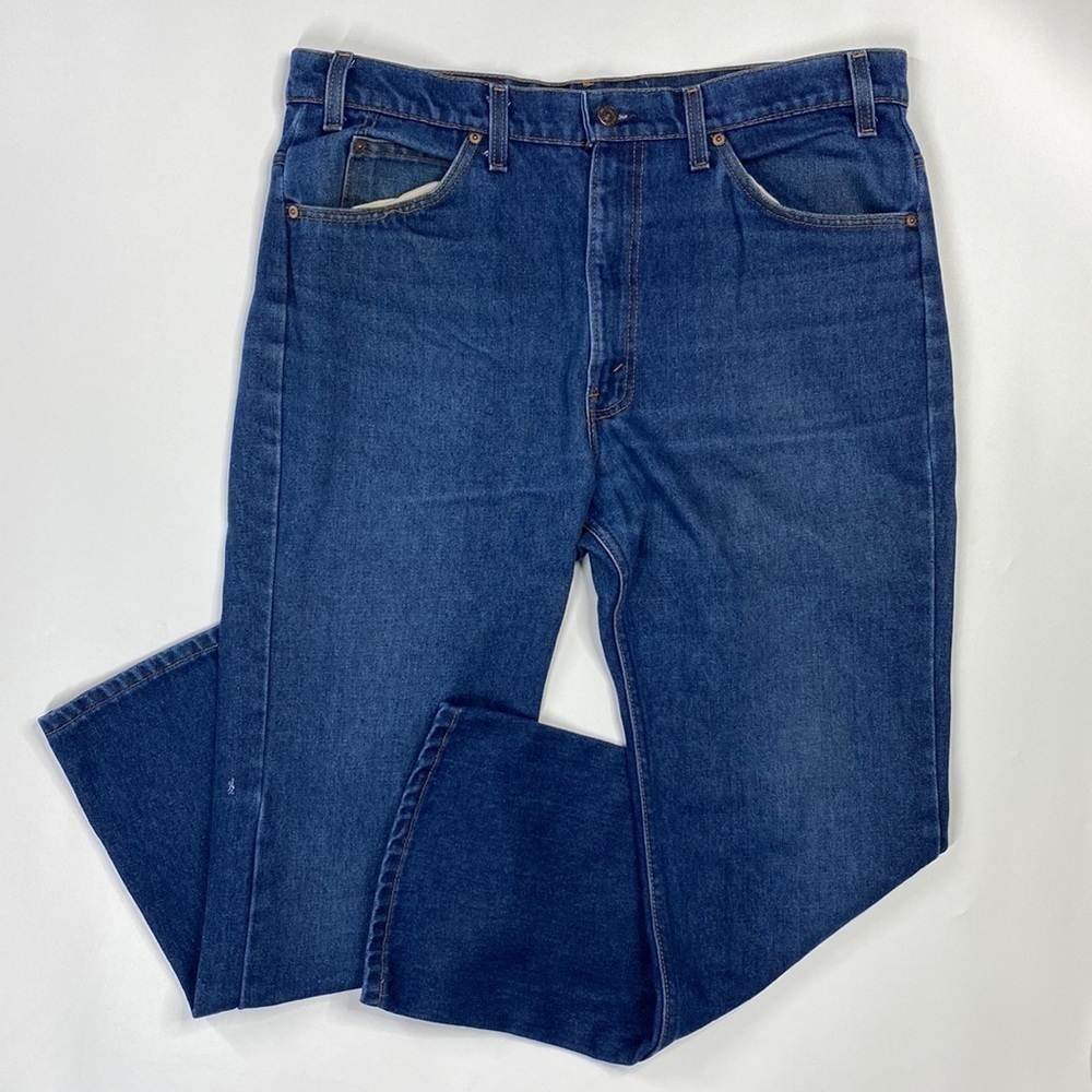 Vintage Levi's 38x30 20516 0914 Saddleman Boot Cut Regular Fit Orange Tab